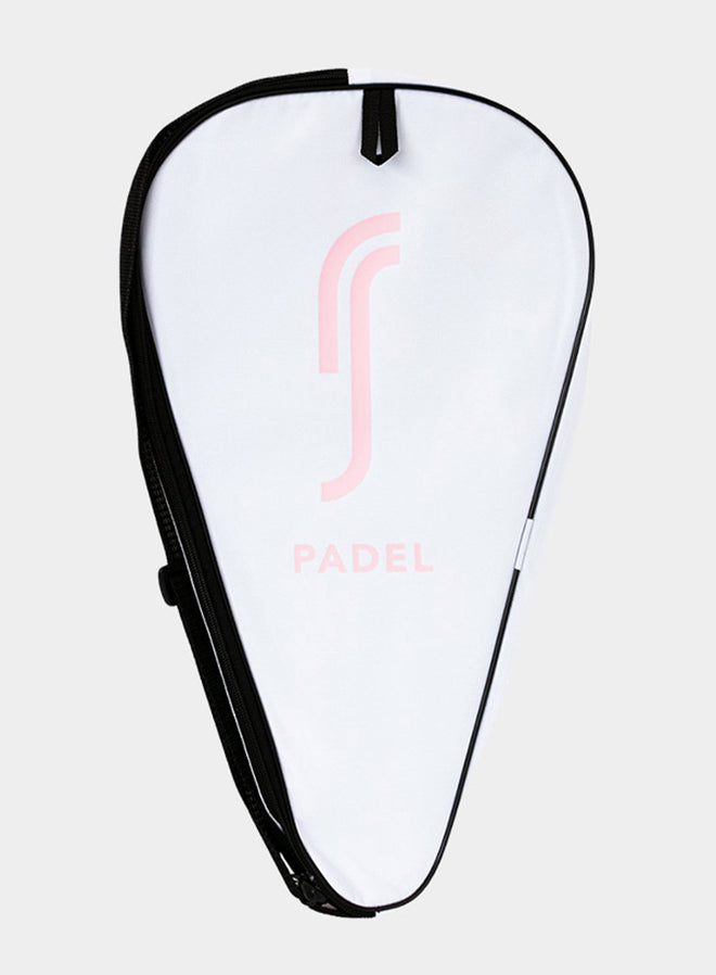 Classic Padel Racket Cover White pink