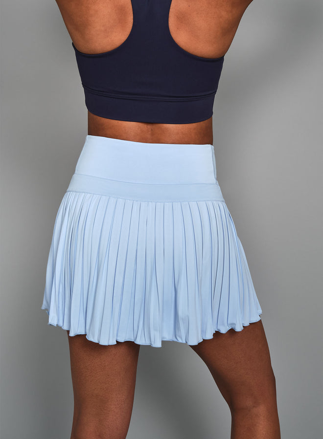 Women's Court Pleated Skirt Soft blue