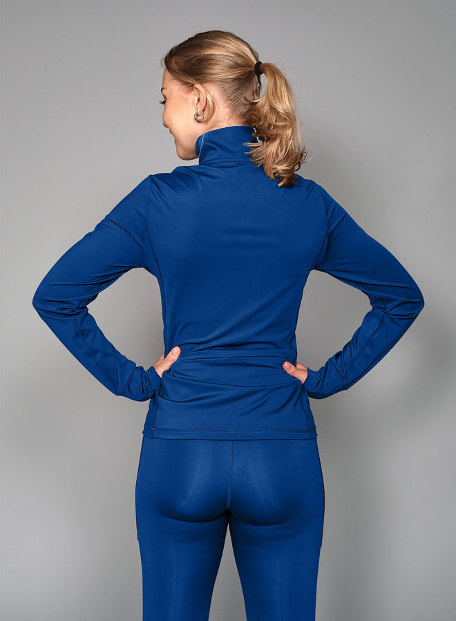 Women's Stretch Tech Half Zip Sweater Striking blue