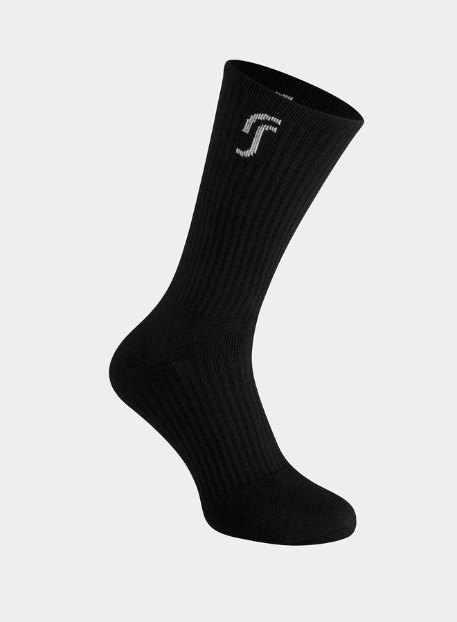 Cushioned Performance Socks 6-Pack Black