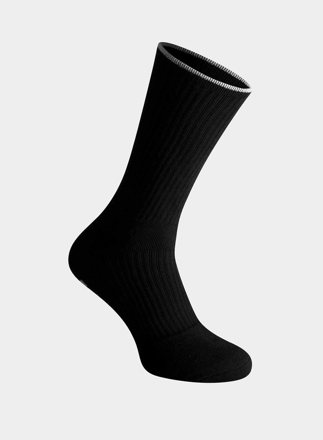 Cushioned Performance Socks Striped Black