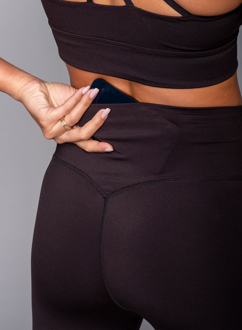 Women's Stretch Tech Cropped Tights Black