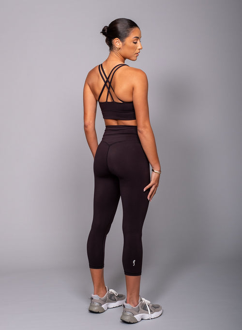 Women's Stretch Tech Cropped Tights Black