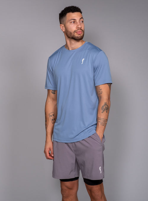 Men's Performance Tee Solid blue