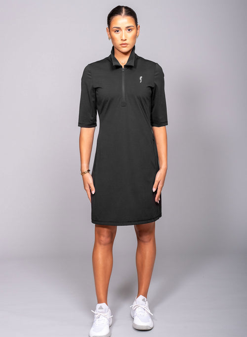 Women's Zip Front Dress black