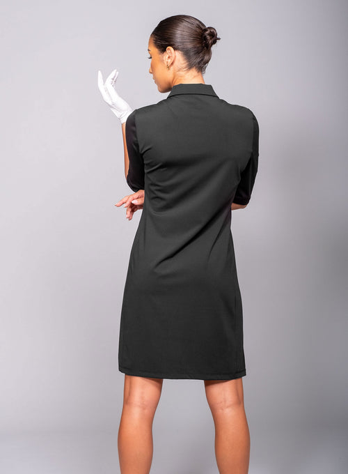 Women's Zip Front Dress black