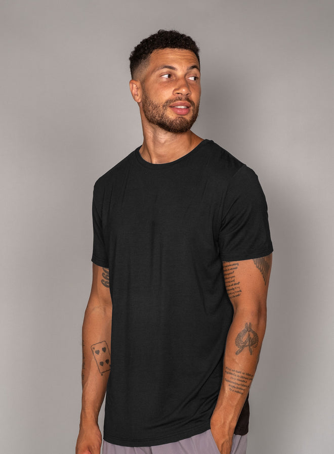 Men's Paris Modal T-shirt - No logo Black