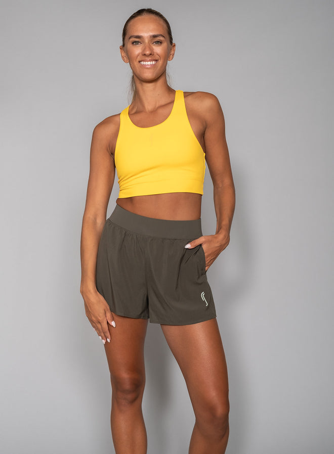 Women's Performance Court Shorts - 2 in 1 with ball pockets