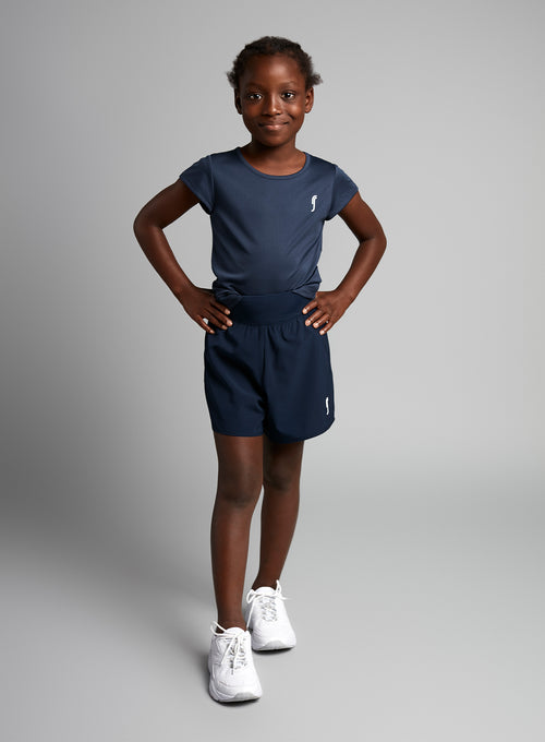 Girl's Tennis Shorts 2 in 1 Navy