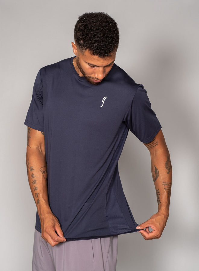 Men's Performance Tee - Side mesh - 3-Pack | Navy