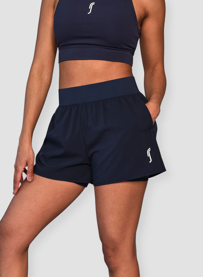 Women's Performance Court Shorts - 2 in 1 with Ball Pockets