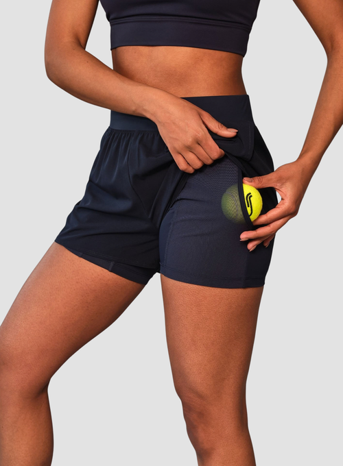 Women's Performance Court Shorts - 2 in 1 with Ball Pockets