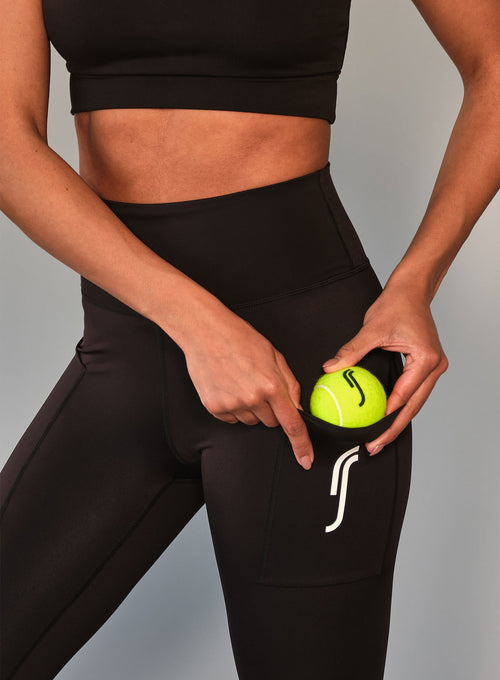 Women's Stretch Tech Side Pocket Tight Black