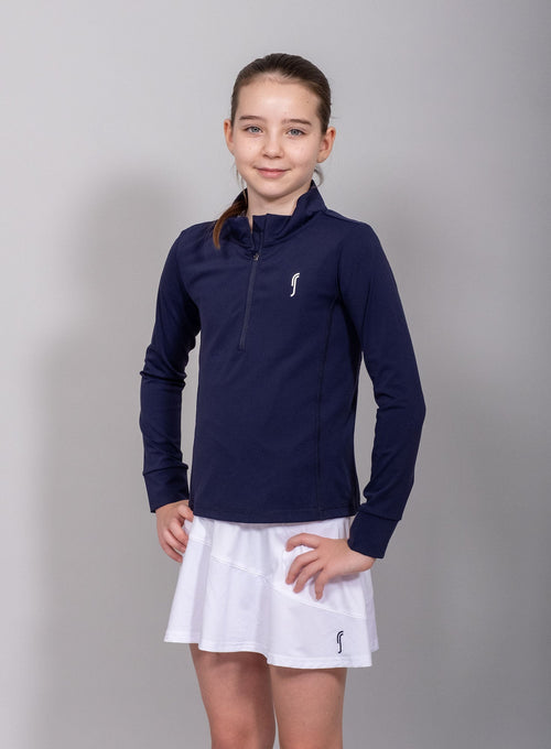 Girl's Stretch Tech Half Zip Sweater