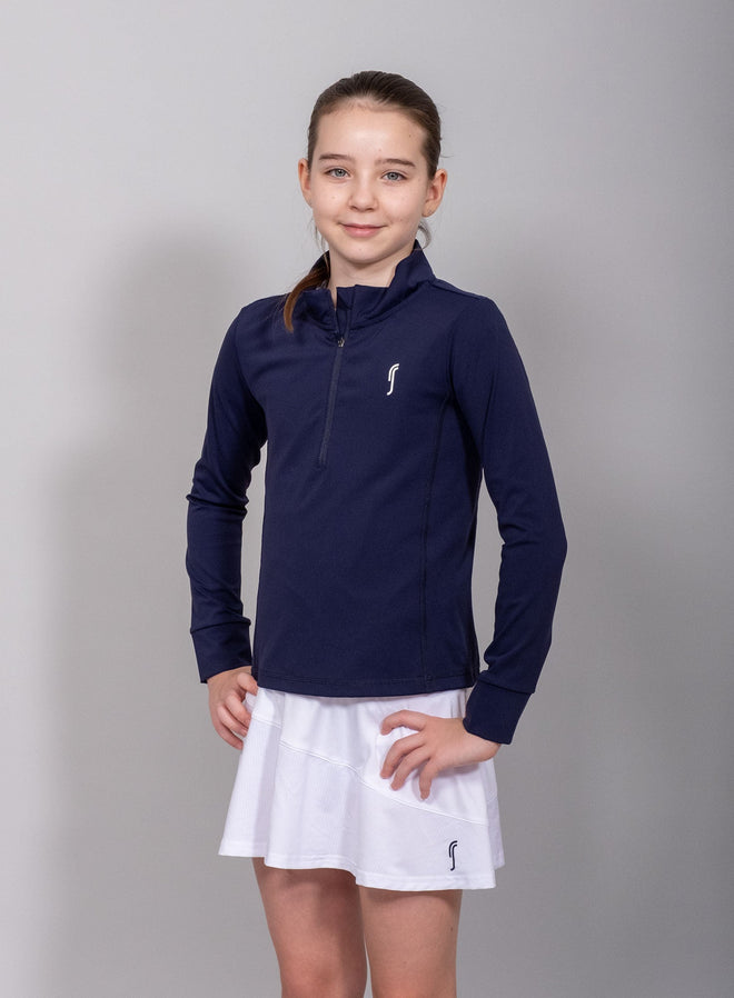 Girl's Stretch Tech Half Zip Sweater