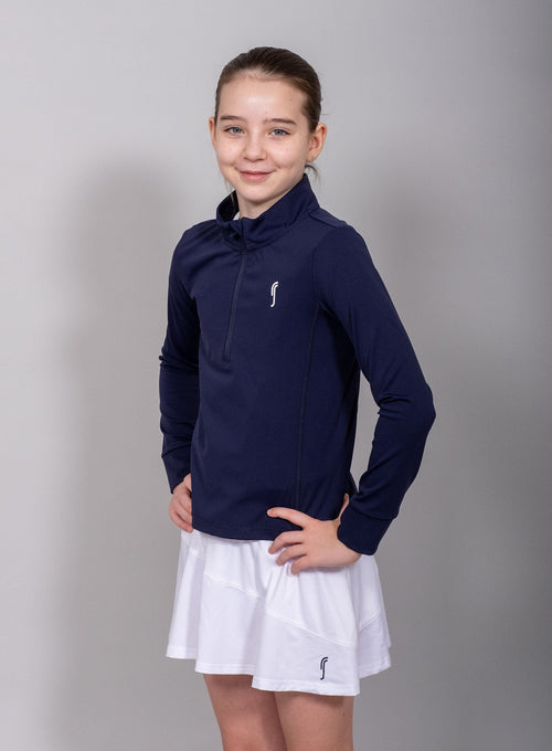 Girl's Stretch Tech Half Zip Sweater