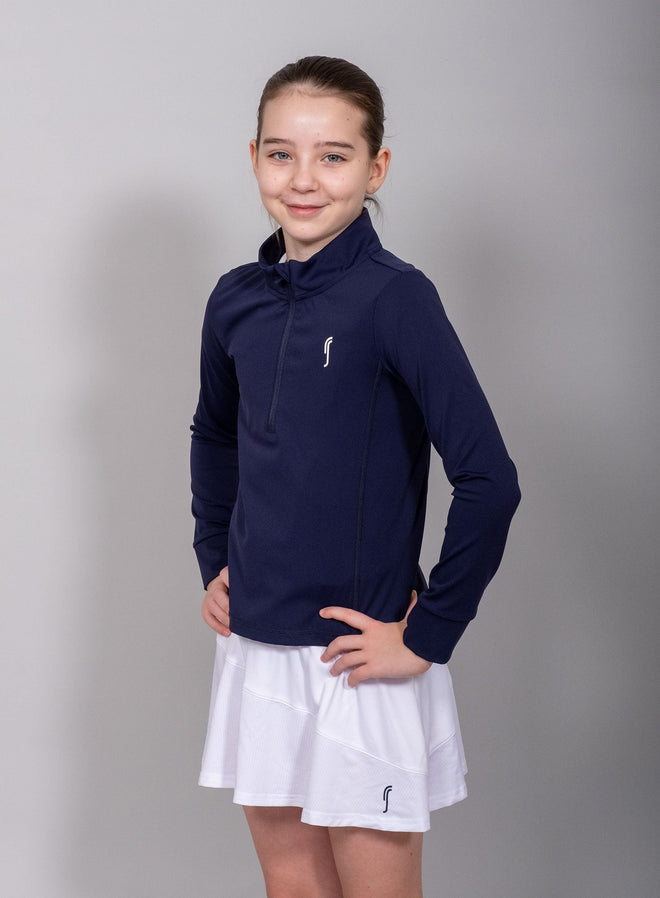 Girl's Stretch Tech Half Zip Sweater