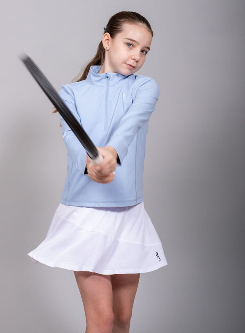 Girl's Stretch Tech Half Zip Sweater