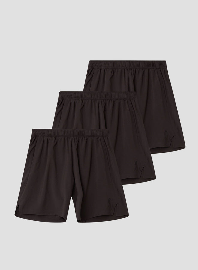 Men's Performance Shorts - 3 - Pack | Black