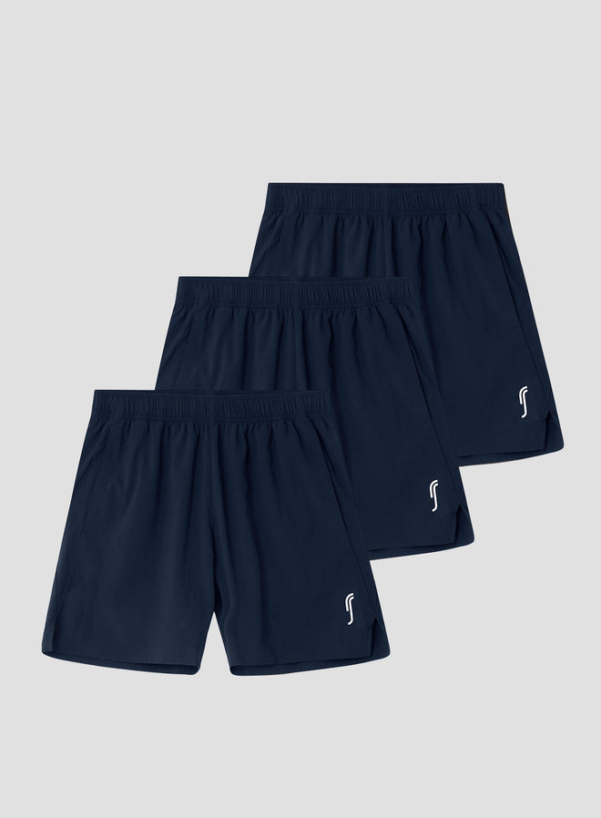 Men's Performance Shorts - 3 - Pack | Navy