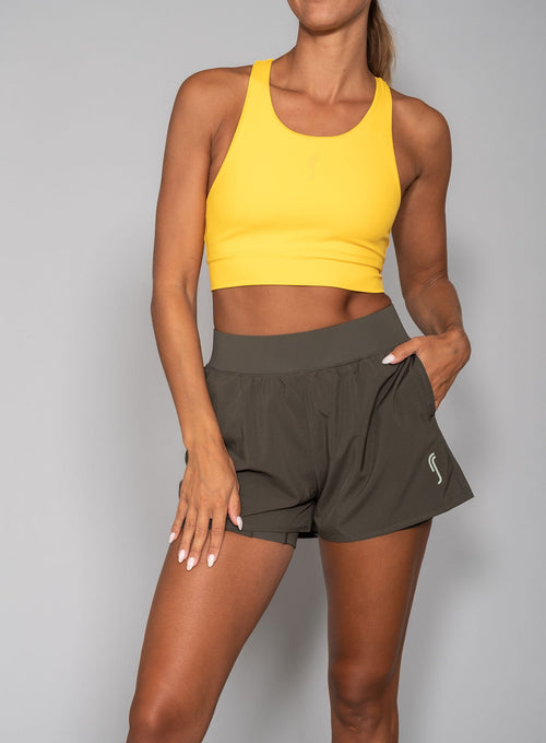Women's Performance Court Shorts - 2 in 1 with ball pockets
