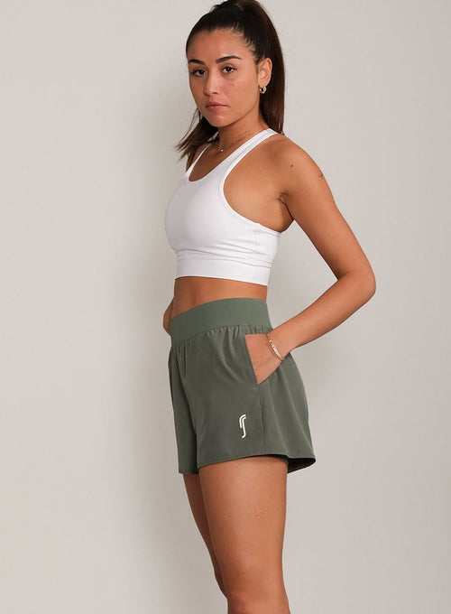 Women's Performance Court Shorts - 2 in 1 with Ball Pockets