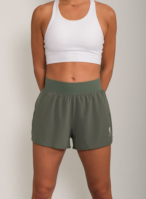 Women's Performance Court Shorts - 2 in 1 with Ball Pockets